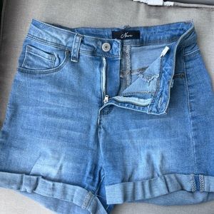 Nvgtn high waisted jean shorts